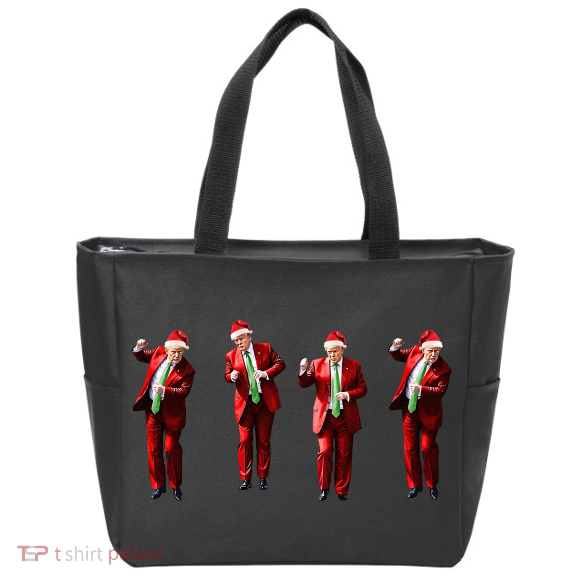 Dancing Donald Trump Santa Christmas Dance Tote Bag