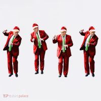 Dancing Donald Trump Santa Christmas Dance Doggie Tank thumb 4