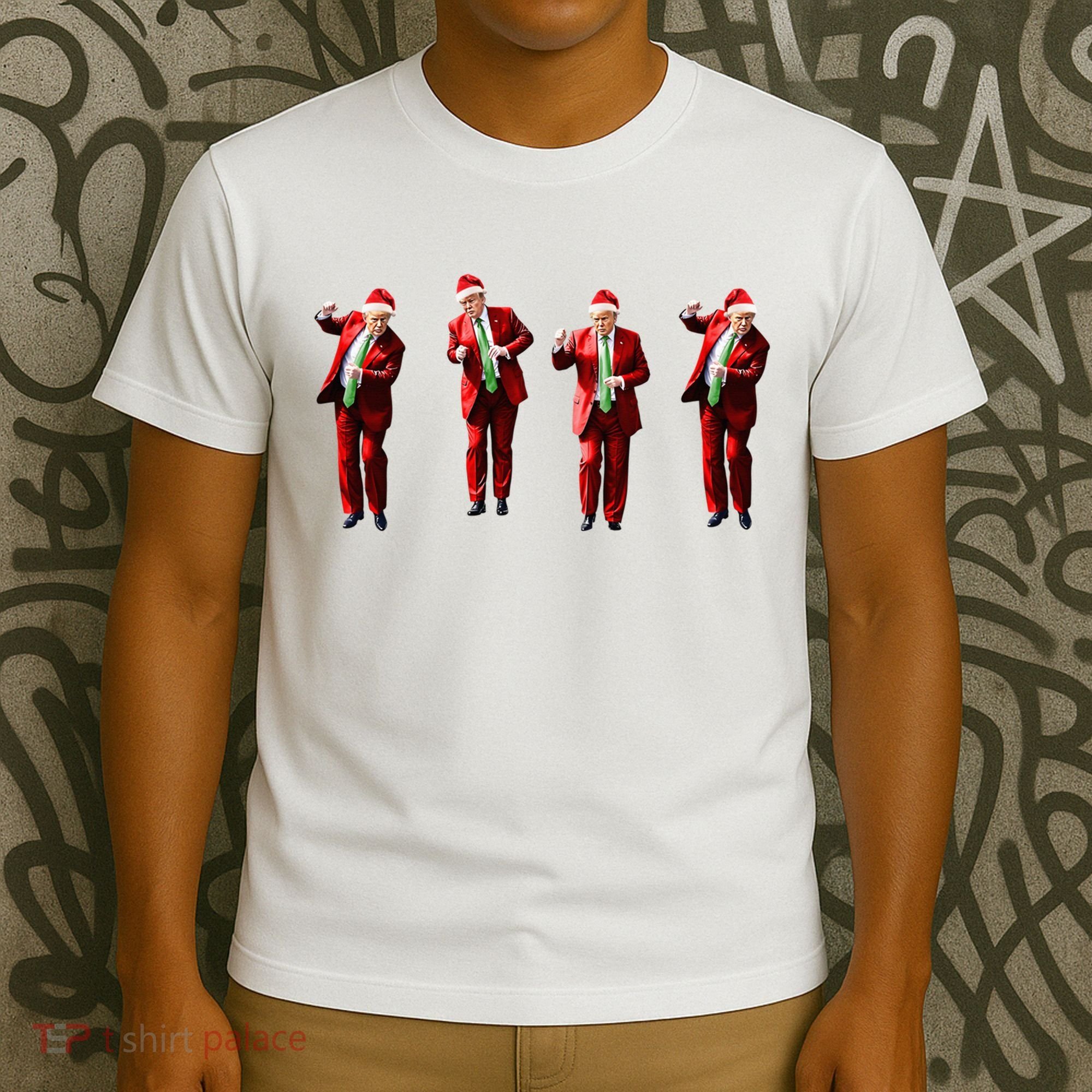 Dancing Donald Trump Santa Christmas Dance T-Shirt
