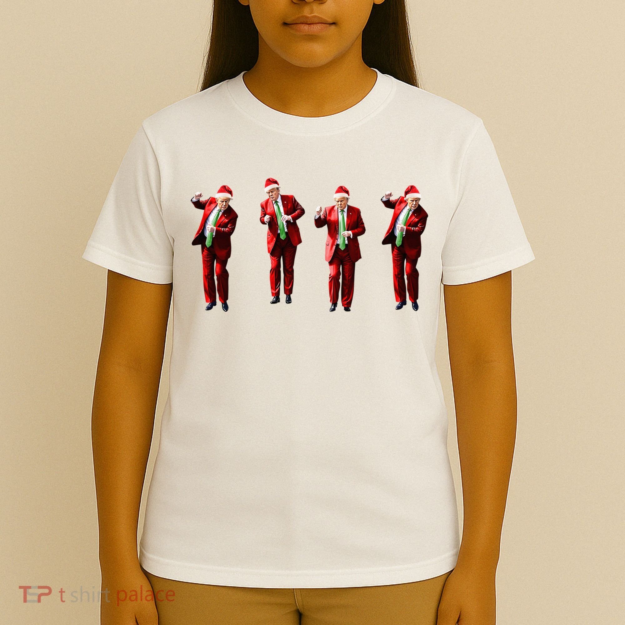 Dancing Donald Trump Santa Christmas Dance T-Shirt