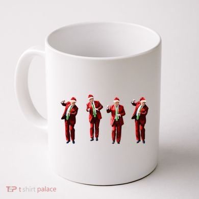 Dancing Donald Trump Santa Christmas Dance Coffee Mug
