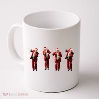 Dancing Donald Trump Santa Christmas Dance Coffee Mug thumb 0