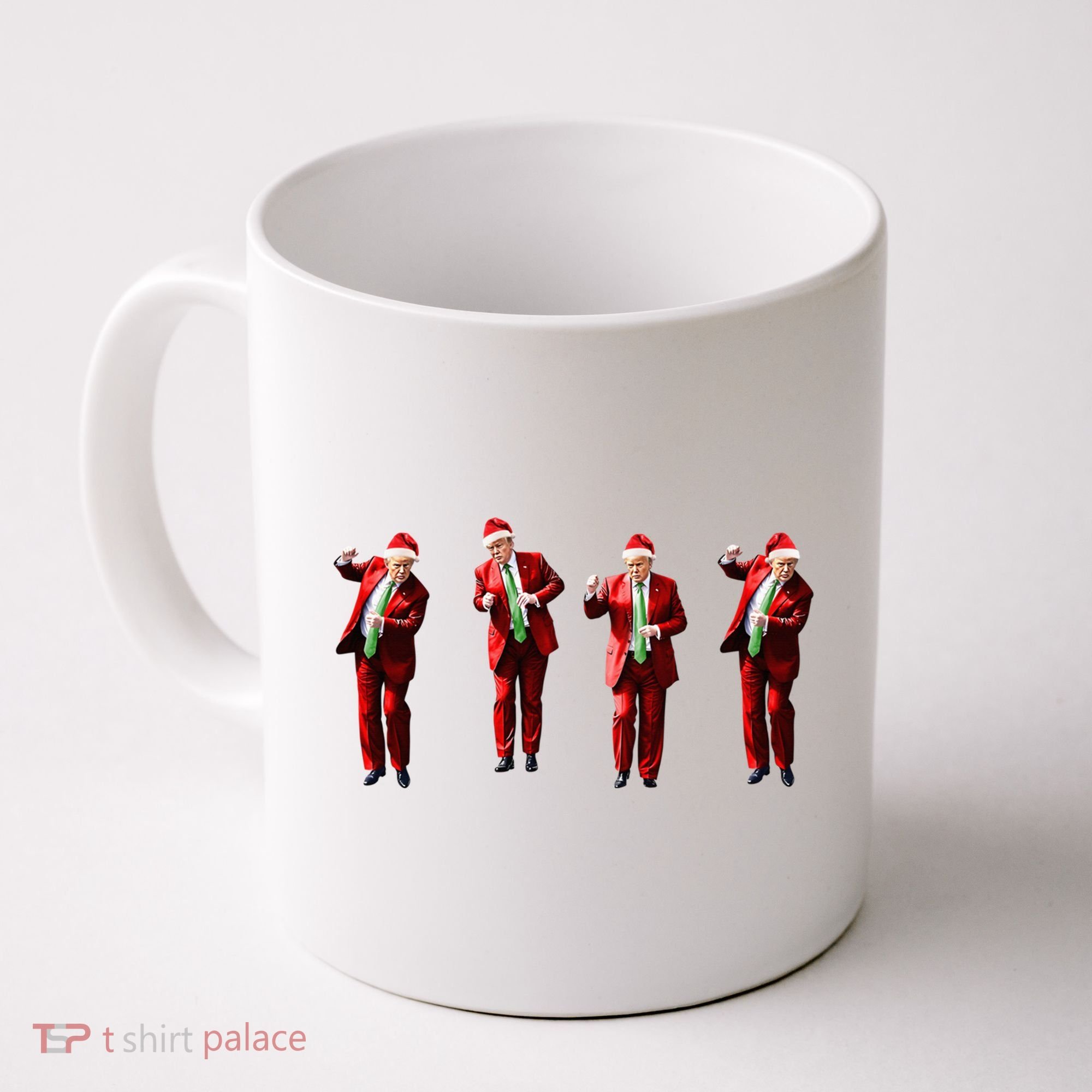 Dancing Donald Trump Santa Christmas Dance Coffee Mug