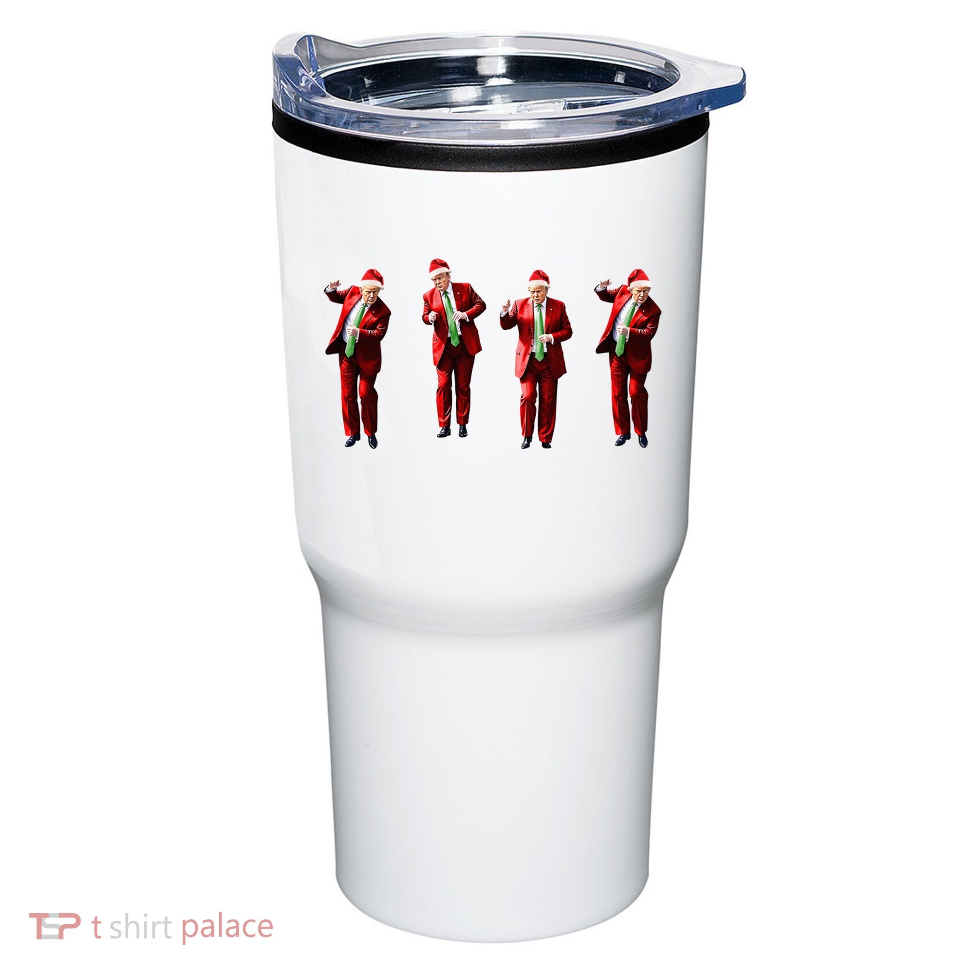 Dancing Donald Trump Santa Christmas Dance Tumbler