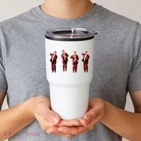 Dancing Donald Trump Santa Christmas Dance Tumbler thumb 2
