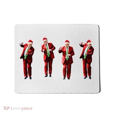 Dancing Donald Trump Santa Christmas Dance Mousepad