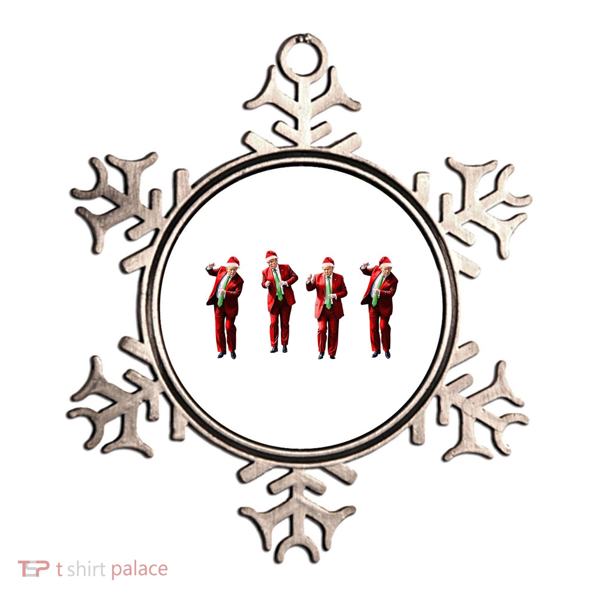 Dancing Donald Trump Santa Christmas Dance Ornament