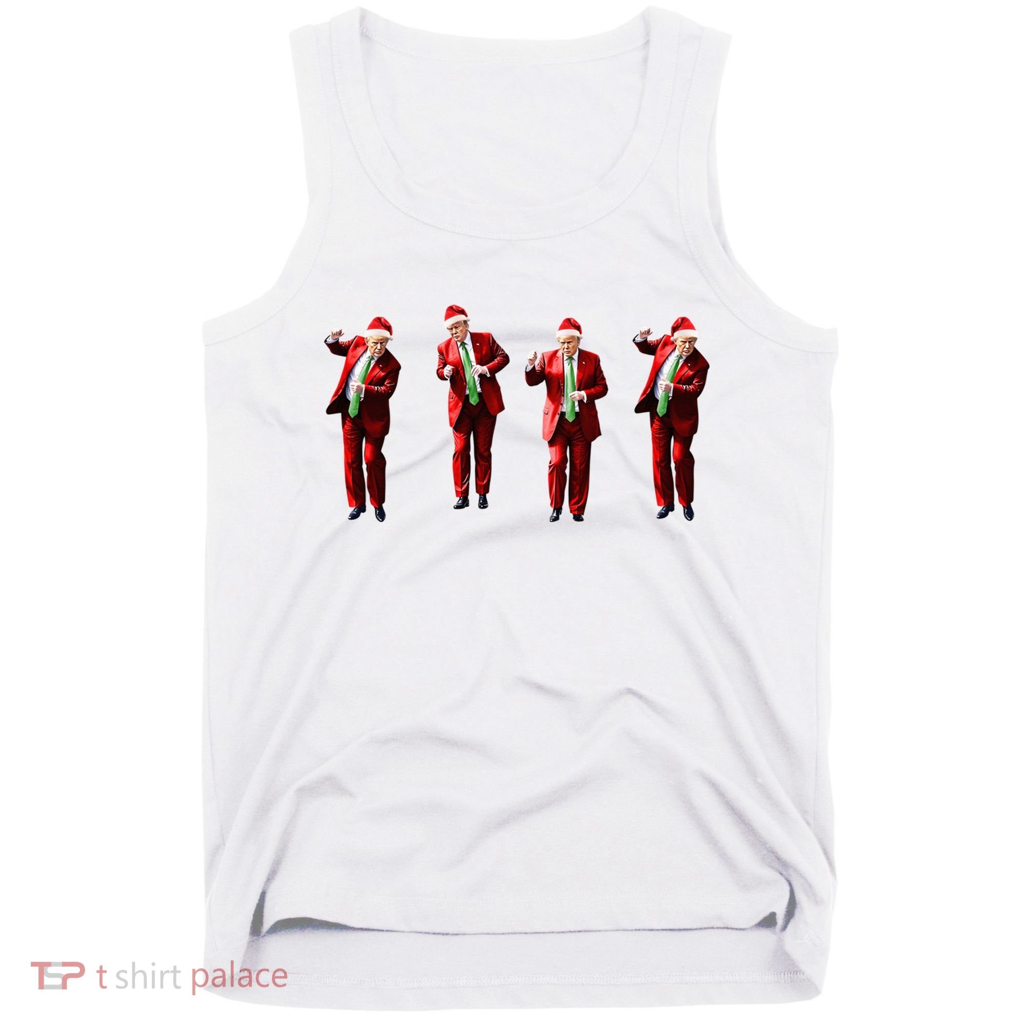 Dancing Donald Trump Santa Christmas Dance Tank Top