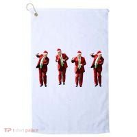 Dancing Donald Trump Santa Christmas Dance Golf Towel thumb 0