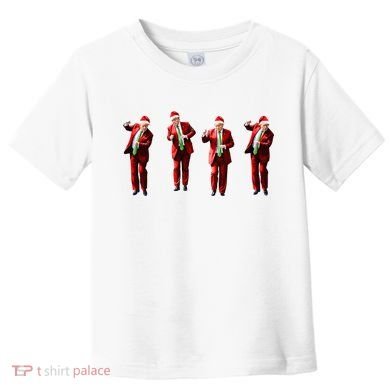 Dancing Donald Trump Santa Christmas Dance Toddler T-Shirt