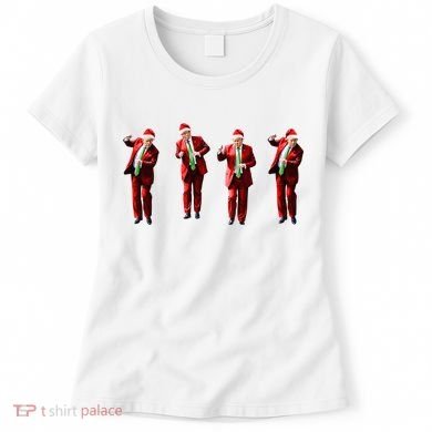Dancing Donald Trump Santa Christmas Dance Women's T-Shirt
