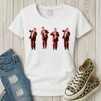 Dancing Donald Trump Santa Christmas Dance Women's T-Shirt thumb 3