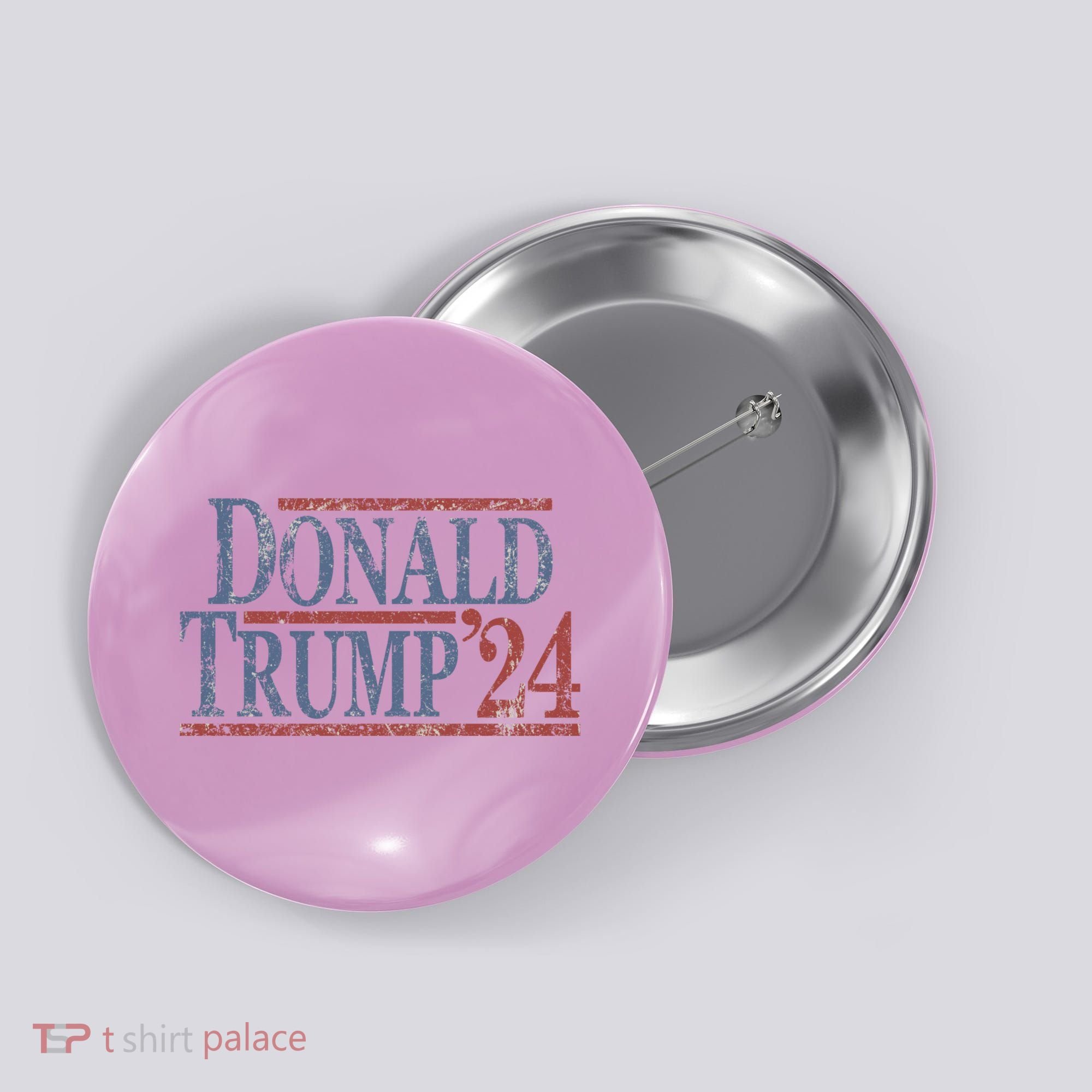 Distressed Donald Trump 2024 Button