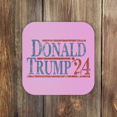 Distressed Donald Trump 2024 Coaster