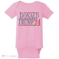Distressed Donald Trump 2024 Baby Bodysuit thumb 0