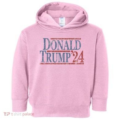 Distressed Donald Trump 2024 Toddler Hoodie