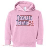 Distressed Donald Trump 2024 Toddler Hoodie thumb 0