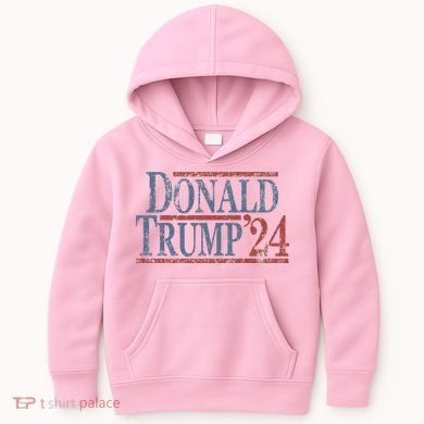 Distressed Donald Trump 2024 Kids Hoodie
