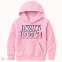 Distressed Donald Trump 2024 Kids Hoodie thumb 0