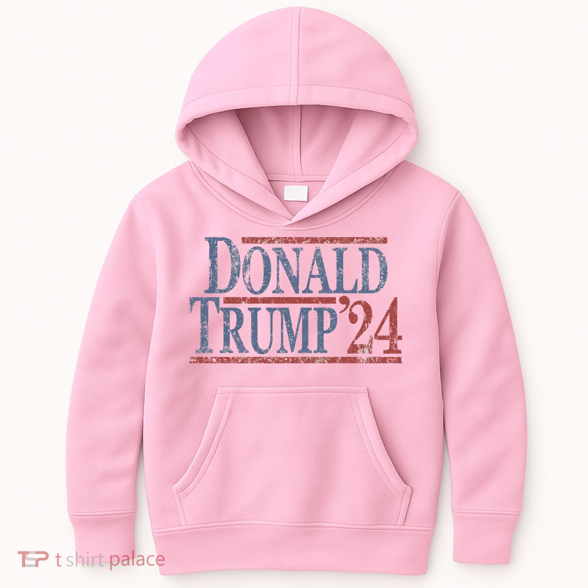 Distressed Donald Trump 2024 Kids Hoodie