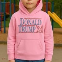 Distressed Donald Trump 2024 Kids Hoodie thumb 2