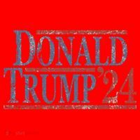 Distressed Donald Trump 2024 Santa Hat thumb 1