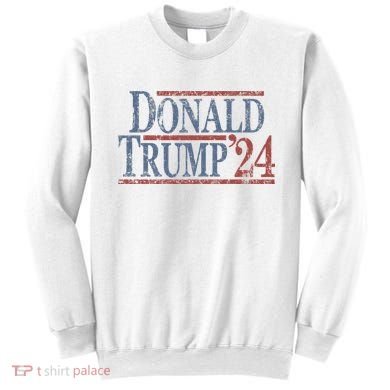 Distressed Donald Trump 2024 Sweatshirt
