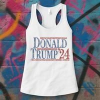 Distressed Donald Trump 2024 Women's Tank Top thumb 3