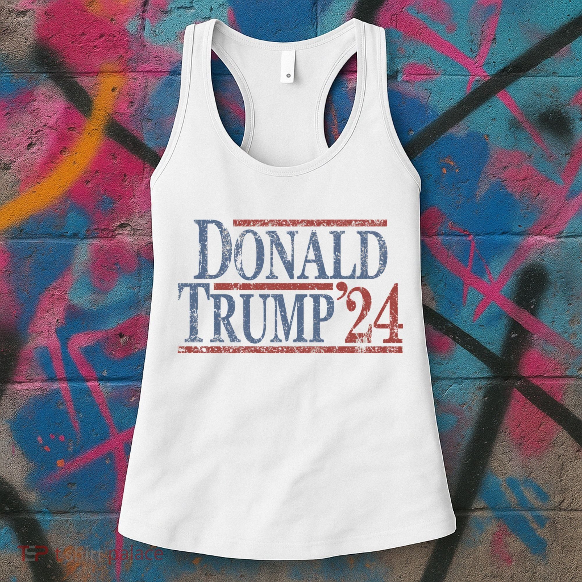 Distressed Donald Trump 2024 Women's Tank Top
