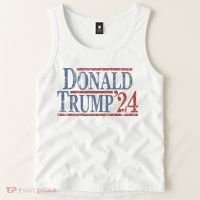 Distressed Donald Trump 2024 Tank Top thumb 2