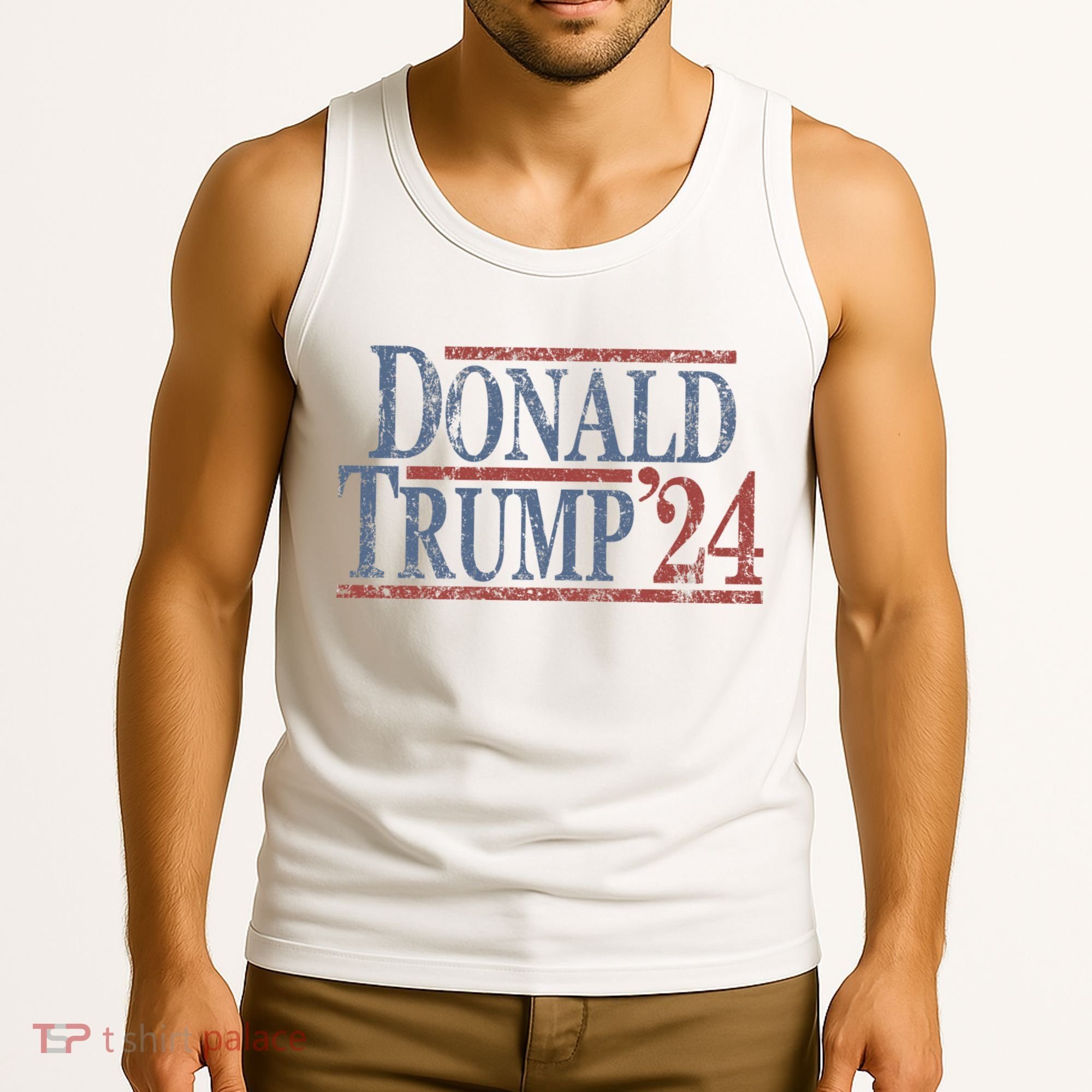 Distressed Donald Trump 2024 Tank Top