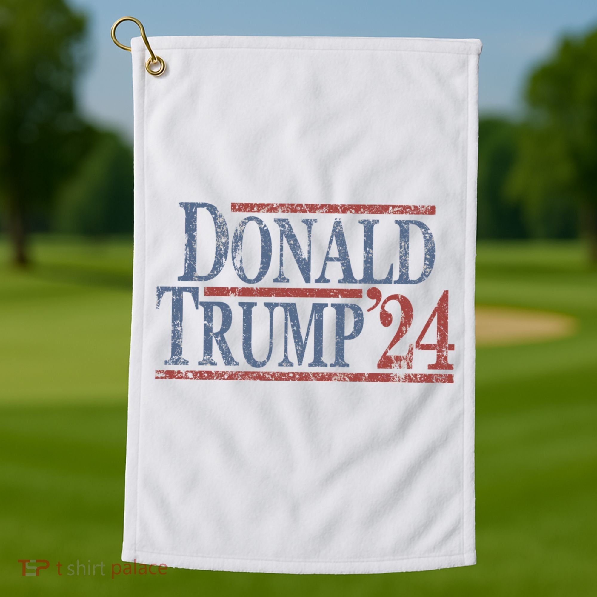 Distressed Donald Trump 2024 Golf Towel