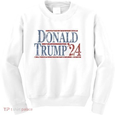 Distressed Donald Trump 2024 Kids Sweatshirt