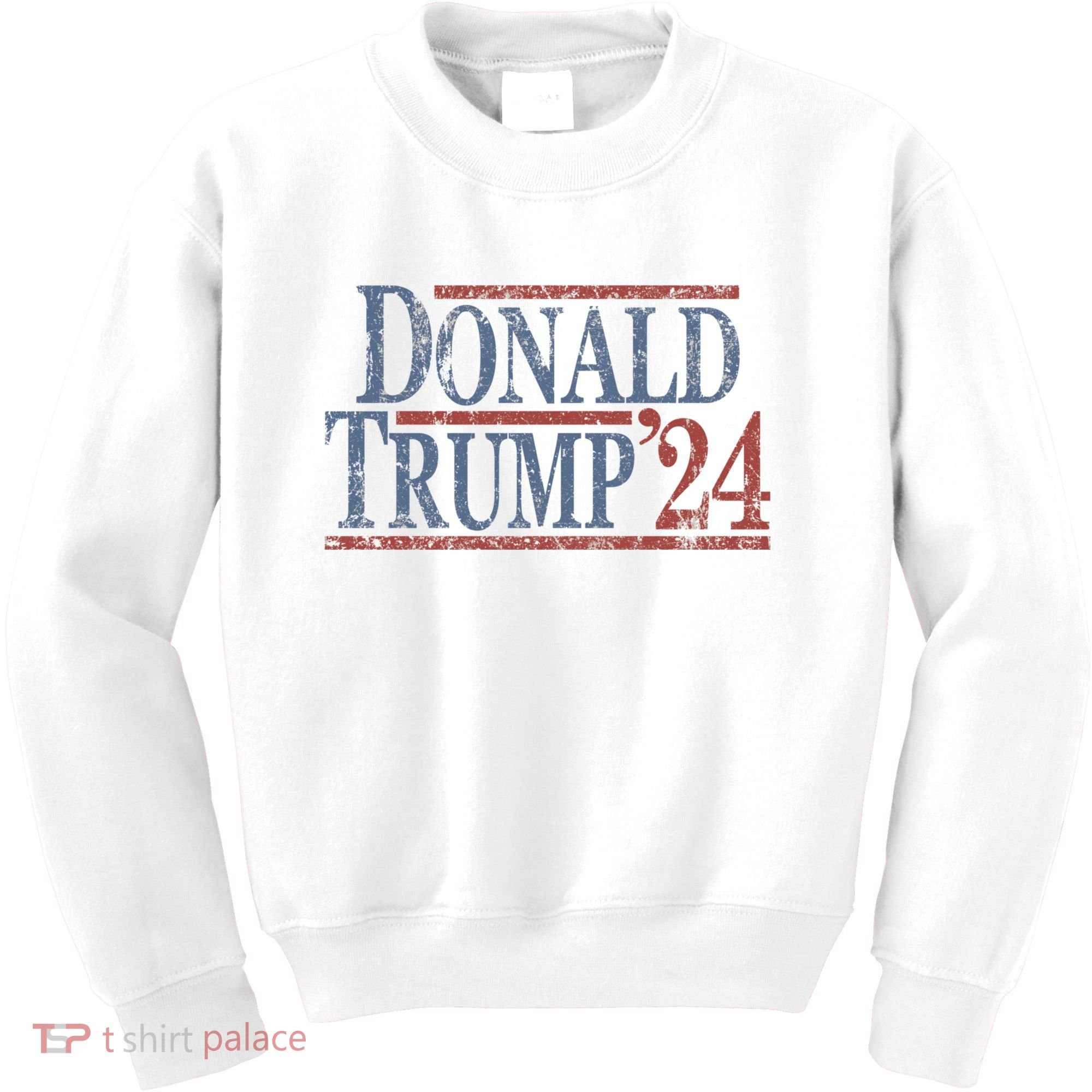 Distressed Donald Trump 2024 Kids Sweatshirt