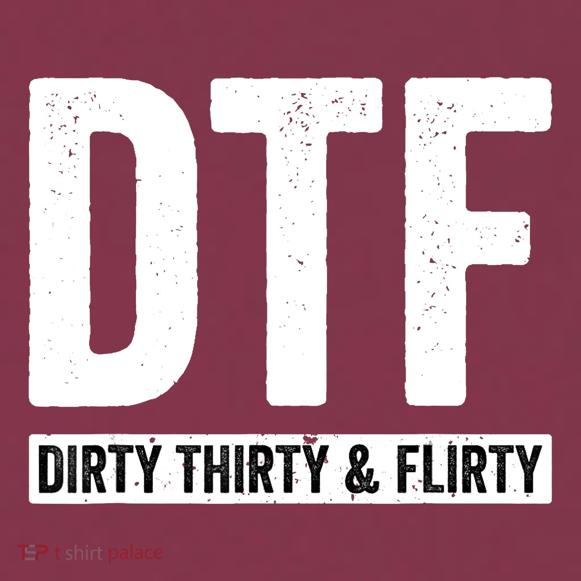 DTF Dirty Thirty & Flirty Funny 30th Birthday G 16oz Travel Tumbler