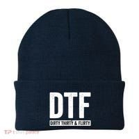 DTF Dirty Thirty & Flirty Funny 30th Birthday G Beanie thumb 0