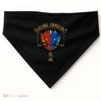 Dueling Dragons Tribute Defunct Roller Coaster USA-Made Doggie Bandana thumb 0