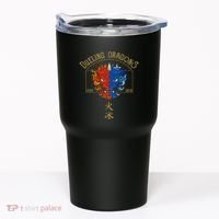 Dueling Dragons Tribute Defunct Roller Coaster Tumbler thumb 0