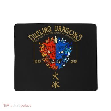 Dueling Dragons Tribute Defunct Roller Coaster Mousepad