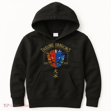 Dueling Dragons Tribute Defunct Roller Coaster Kids Hoodie