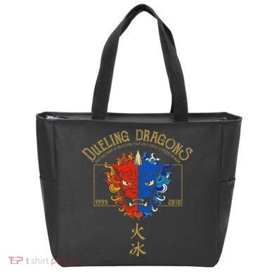 Dueling Dragons Tribute Defunct Roller Coaster Tote Bag