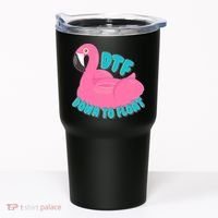 Dtf Down To Float Vacation Time Flamingo Floatie Tumbler thumb 0