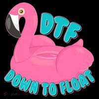 Dtf Down To Float Vacation Time Flamingo Floatie Mousepad thumb 1