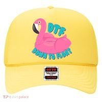 Dtf Down To Float Vacation Time Flamingo Floatie Hat thumb 0