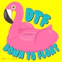 Dtf Down To Float Vacation Time Flamingo Floatie Hat thumb 2