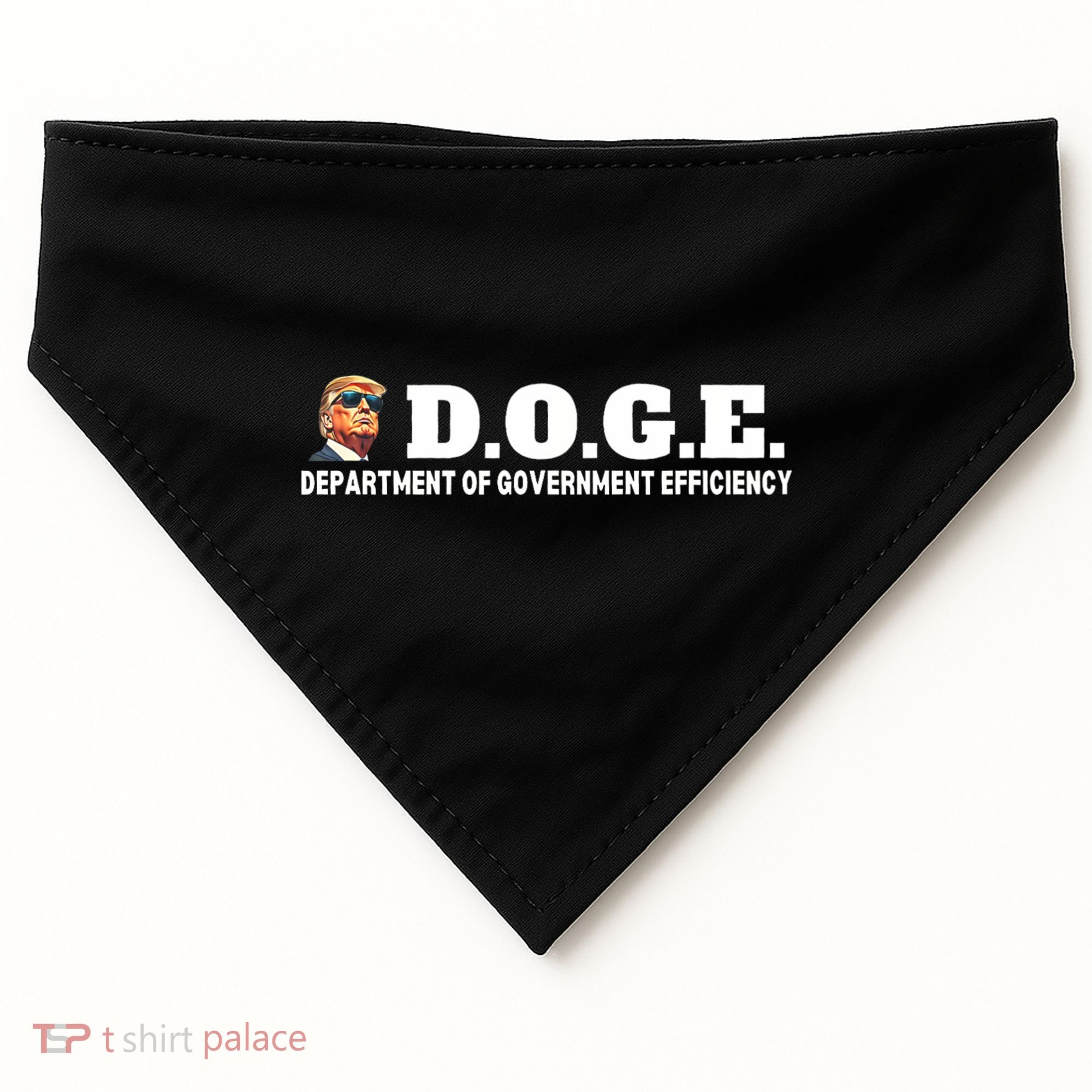 D.O.G.E. Doge Trump Department Of Government Efficiency USA-Made Doggie Bandana