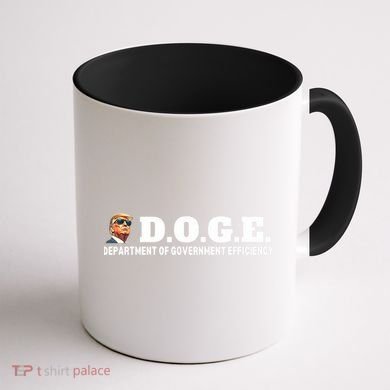 D.O.G.E. Doge Trump Department Of Government Efficiency Coffee Mug back