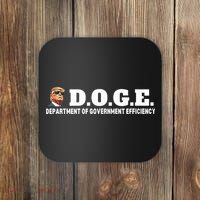 D.O.G.E. Doge Trump Department Of Government Efficiency Coaster thumb 0
