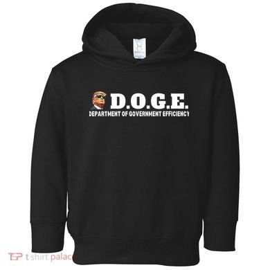 D.O.G.E. Doge Trump Department Of Government Efficiency Toddler Hoodie