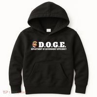 D.O.G.E. Doge Trump Department Of Government Efficiency Kids Hoodie thumb 0